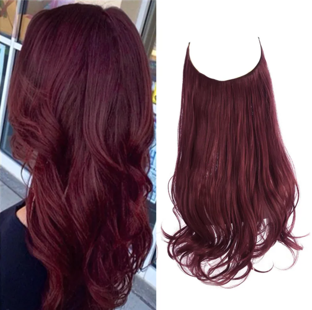 Long Curly Synthetic Wig – Heat-Resistant Fiber