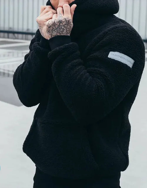 Load image into Gallery viewer, Men's Jacket Fashion Hooded Plush Sweater
