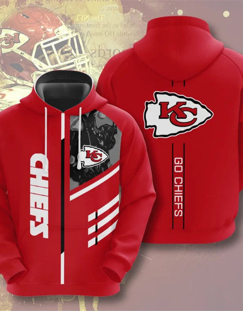 Load image into Gallery viewer, Men's NFL 3D Digital Print Hoodie - Loose Fit
