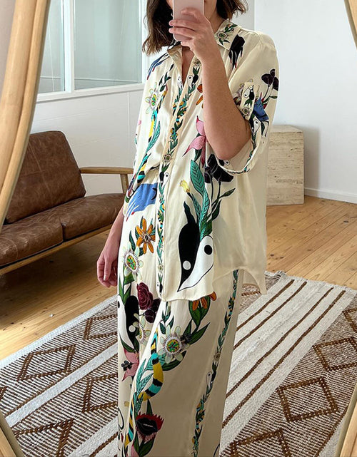 Load image into Gallery viewer, 2023 Autumn Casual Printed Two-Piece Women's Set

