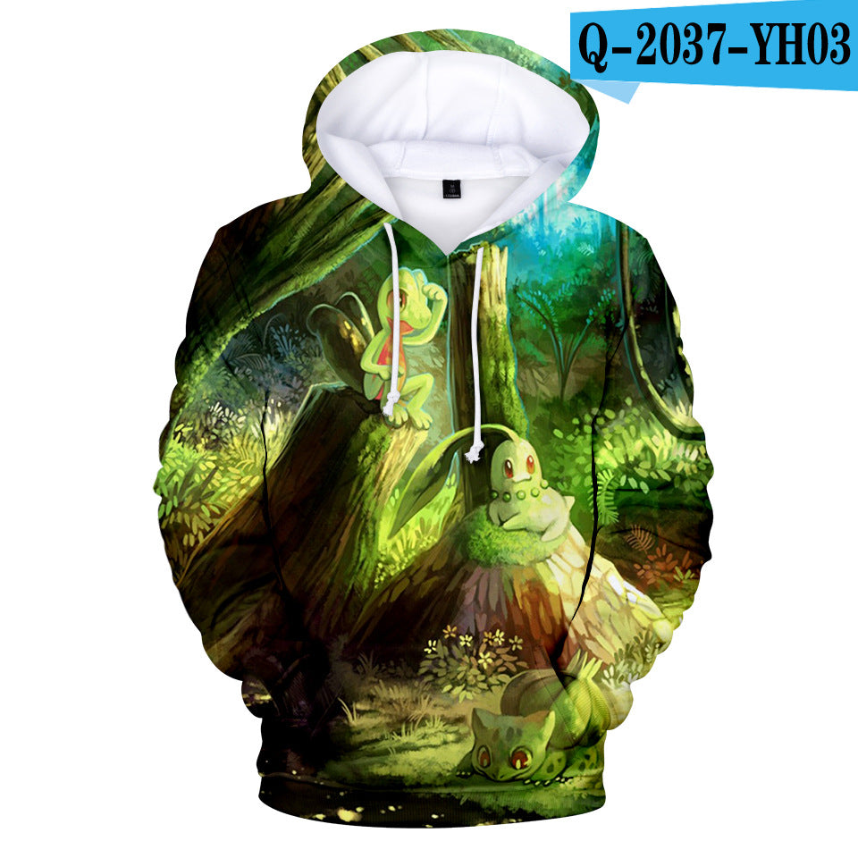 Trendy Pokemon Hoodie - 3D Unisex Hooded Sweatshirt