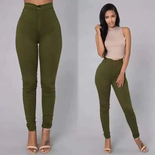 Load image into Gallery viewer, Women&#39;s High-Waist Skinny Jeans
