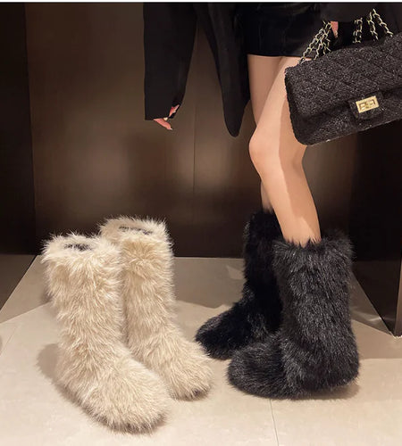 Velvet Winter Snow Boots