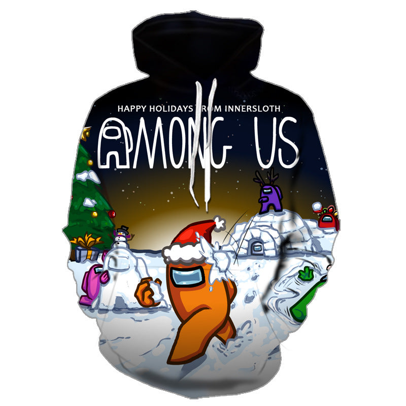 Among Us 3D Printed Casual Hoodie for Men and Women