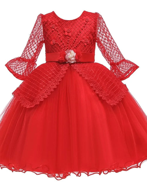 Load image into Gallery viewer, Long Sleeve Elegant Hollow Dress
