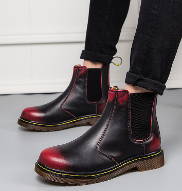 Load image into Gallery viewer, Autumn Style Thick-Heeled Cowhide Martin Boots for Women

