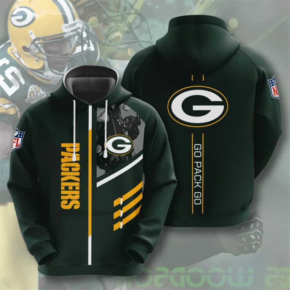 Men's NFL 3D Digital Print Hoodie - Loose Fit