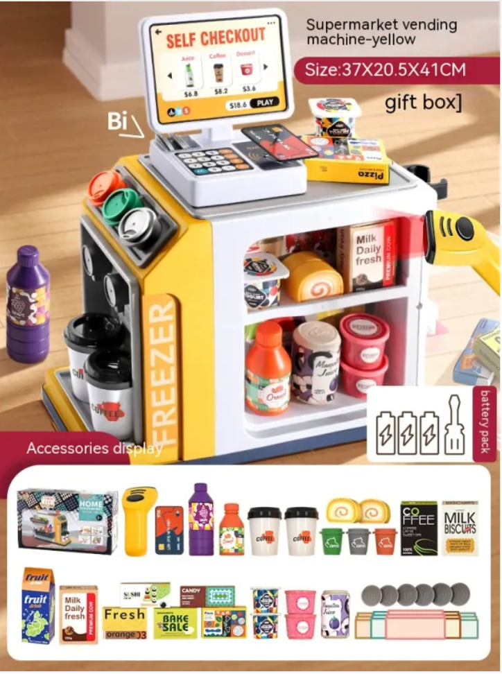 Kids’ Vending Machine & Cash Register Play Set
