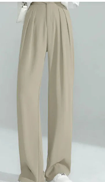 Load image into Gallery viewer, Women&#39;s Loose Casual High Waist Wide Leg Suit Pants
