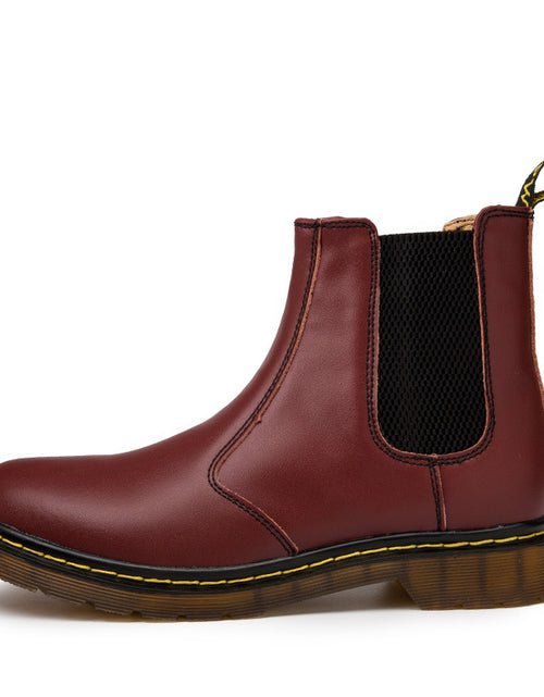Load image into Gallery viewer, Autumn Style Thick-Heeled Cowhide Martin Boots for Women
