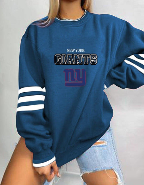 Load image into Gallery viewer, Loose-Fit NFL Graphic Long Sleeve Sweatshirt for Women
