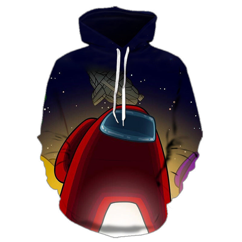 Among Us 3D Printed Casual Hoodie for Men and Women