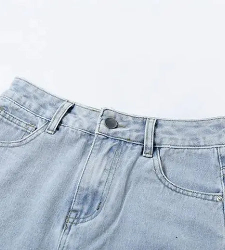 Women's Low Waist Straight Wide Leg All-matching Jeans