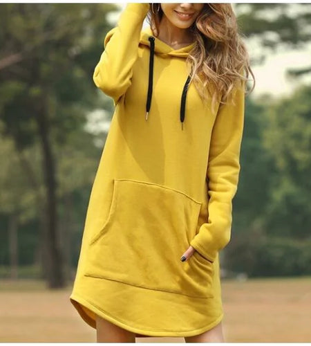 Solid Color Long Sleeve Hoodie