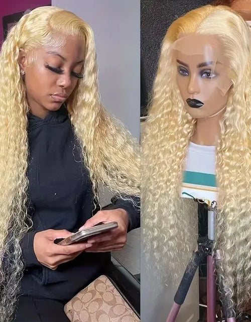 Load image into Gallery viewer, Long Curly Hair Front Lace Wig
