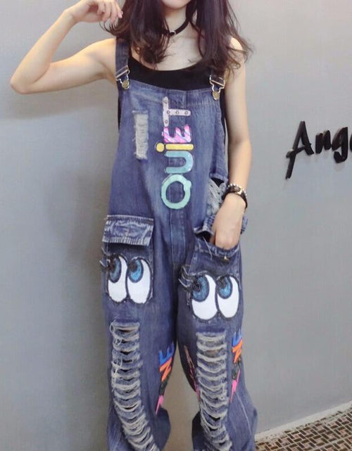 Load image into Gallery viewer, European Style Women's Summer Casual Ripped Denim Pants
