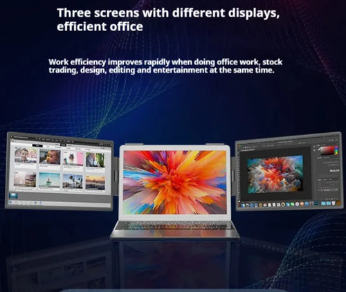 Load image into Gallery viewer, 14-inch Dual-screen Portable Monitor Laptop
