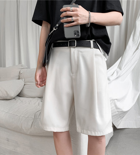 Men's Casual Fashion Thin Straight Five-Point Pants