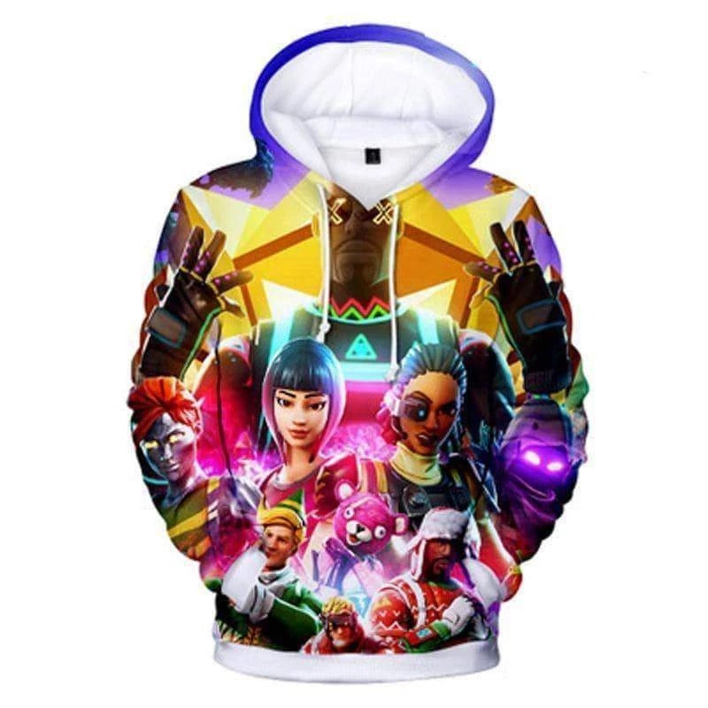 Fortnite 3D Digital Print Loose Hoodie Sweatshirt