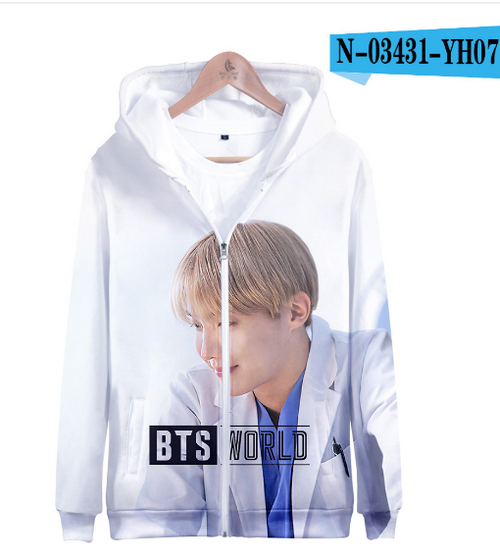 Load image into Gallery viewer, BTS Hoodie - Digital Print 3D Fashion Sweatshirt
