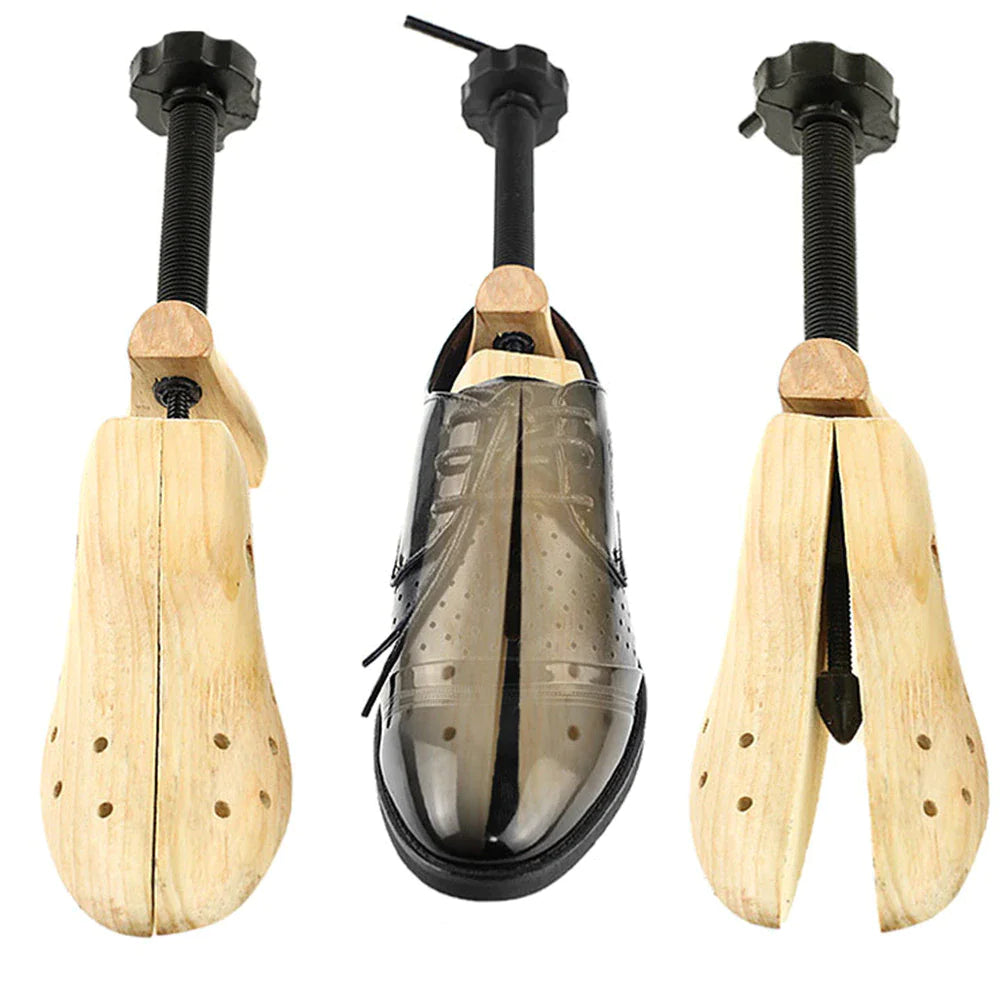 2-Way Wooden Adjustable Shoe Stretcher Expander Men Women Boot Size US 5-13