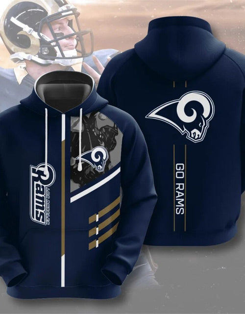 Load image into Gallery viewer, Men's NFL 3D Digital Print Hoodie - Loose Fit
