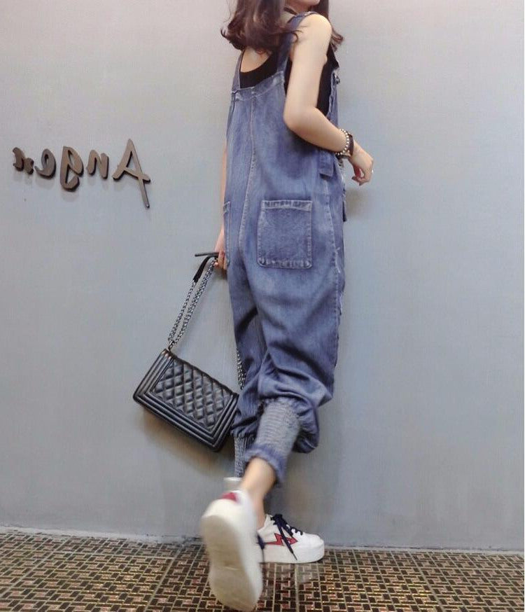 European Style Women's Summer Casual Ripped Denim Pants