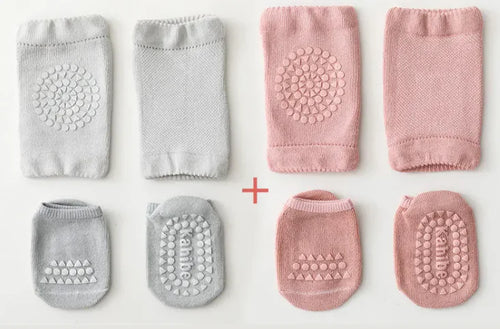 Load image into Gallery viewer, Baby Anti-Fall Knee Pad Crawling Suit – Soft &amp; Protective
