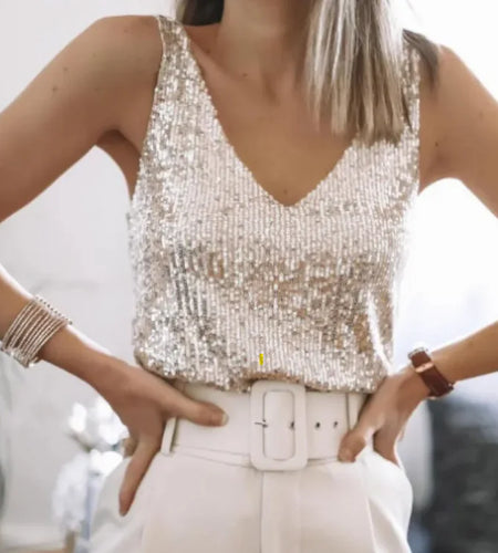 Sparkle Vibe Sequin Vest