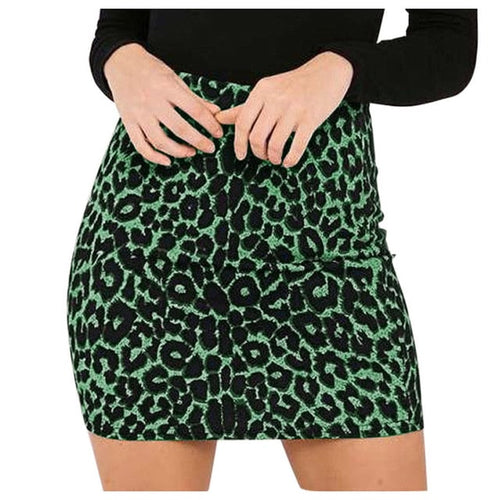 Load image into Gallery viewer, High Waist Leopard Print Pencil Skirt for Women
