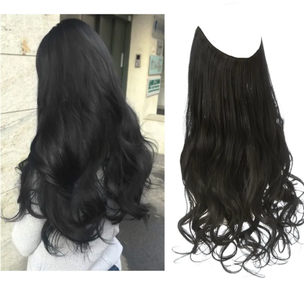Long Curly Synthetic Wig – Heat-Resistant Fiber