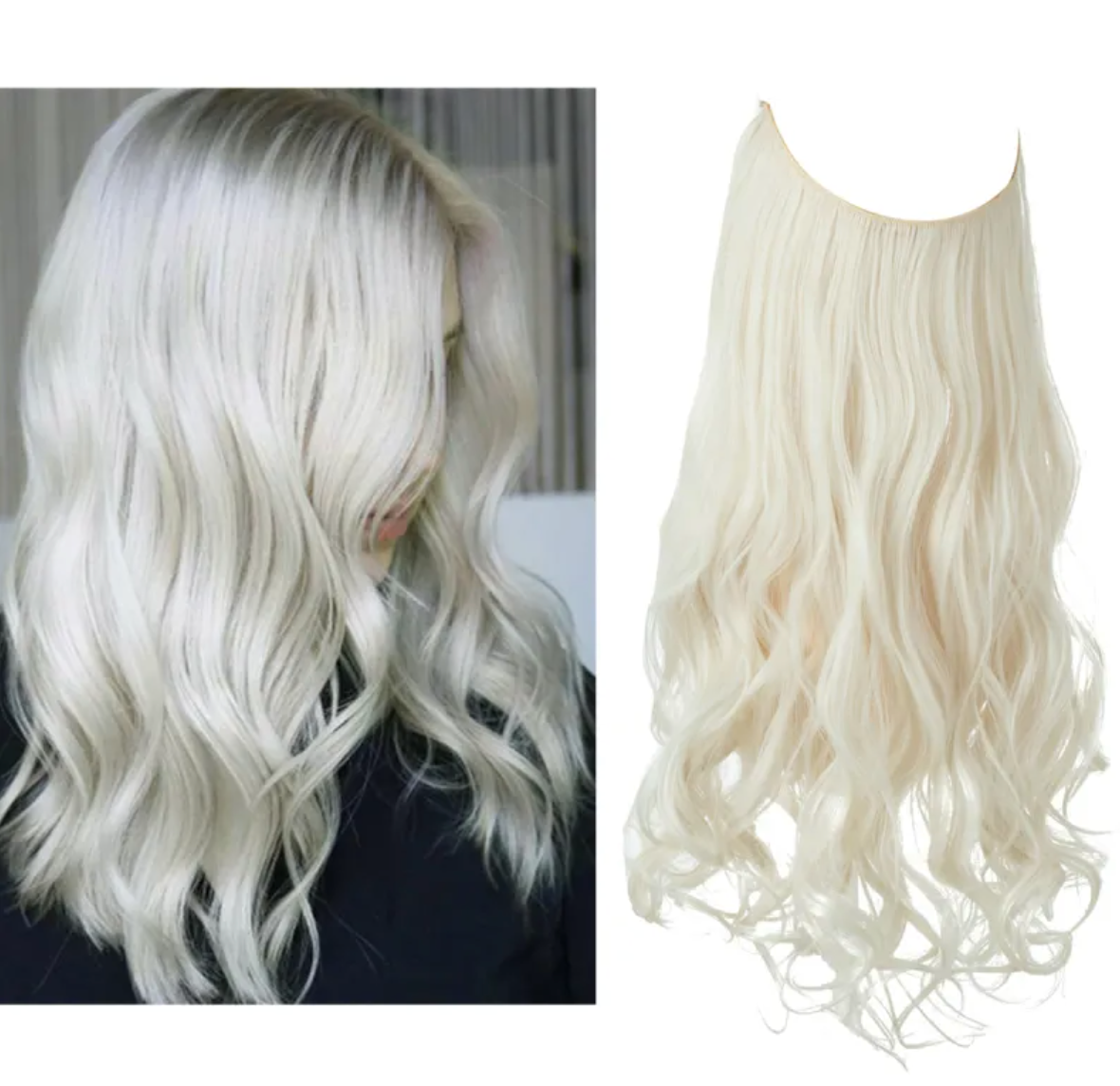 Long Curly Synthetic Wig – Heat-Resistant Fiber