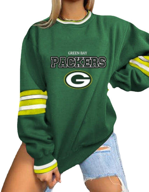 Load image into Gallery viewer, Loose-Fit NFL Graphic Long Sleeve Sweatshirt for Women
