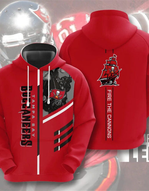 Load image into Gallery viewer, Men's NFL 3D Digital Print Hoodie - Loose Fit
