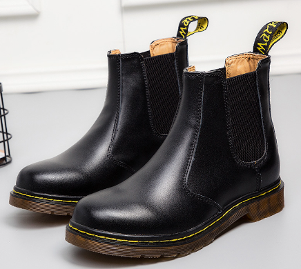 Load image into Gallery viewer, Autumn Style Thick-Heeled Cowhide Martin Boots for Women
