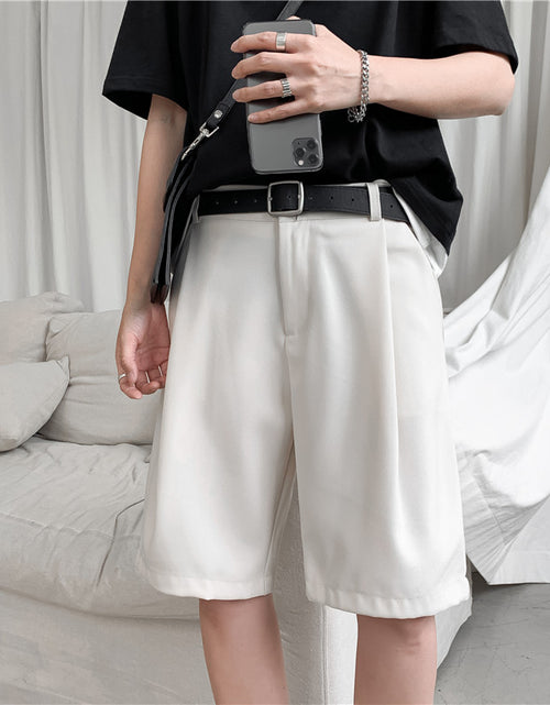 Load image into Gallery viewer, Men's Casual Fashion Thin Straight Five-Point Pants
