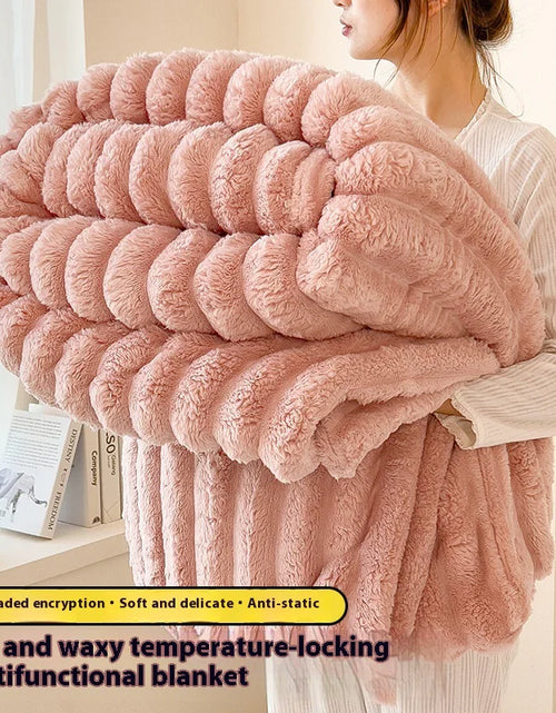 Load image into Gallery viewer, Faux Rabbit Fur Velvet Blanket
