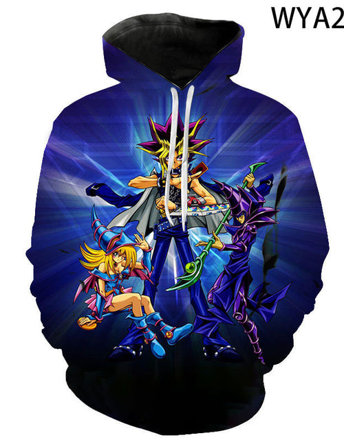 Load image into Gallery viewer, 3D Digital Print Yu-Gi-Oh Hooded Sweatshirt (Unisex)
