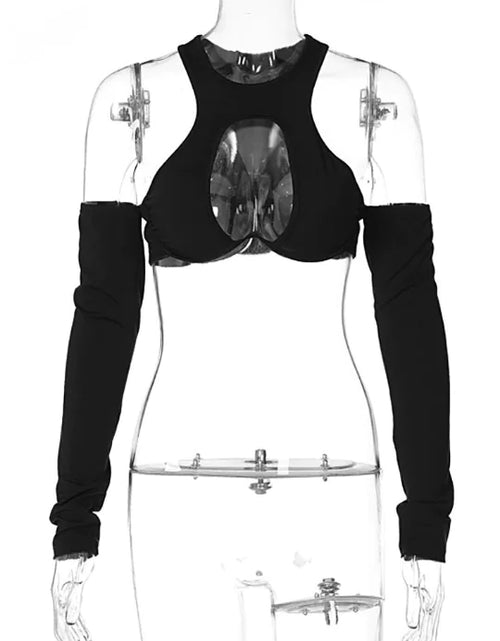 Load image into Gallery viewer, Sexy Hollow Out Crop Corset Top
