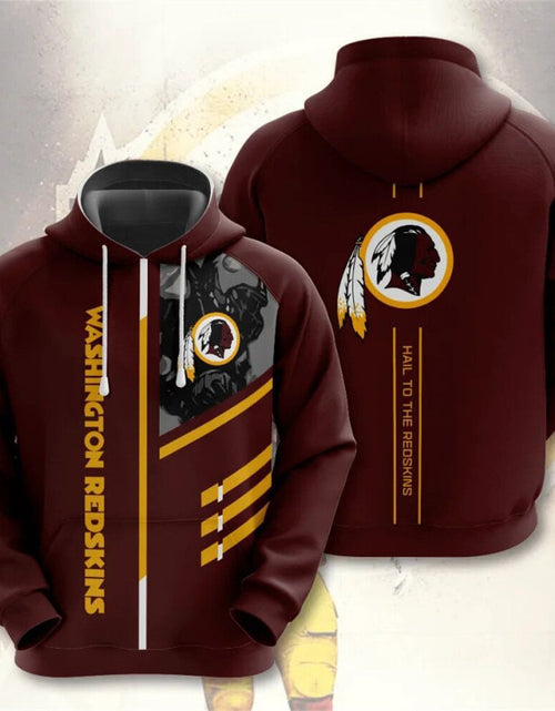 Load image into Gallery viewer, Men's NFL 3D Digital Print Hoodie - Loose Fit
