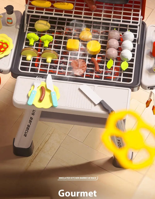 Load image into Gallery viewer, Children's Simulation Kitchen Cooking Spray Barbecue Table Toy Suit
