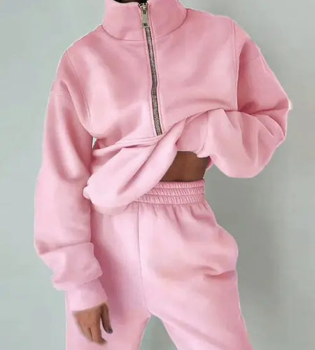 Fleece Sweater Casual Set