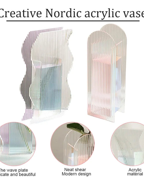 Load image into Gallery viewer, Transparent Nordic Acrylic Vase
