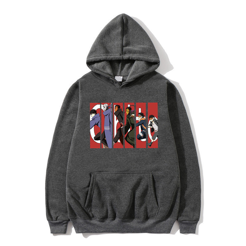 Printed Autumn Winter Hoodie - Naruto Uchiha Design