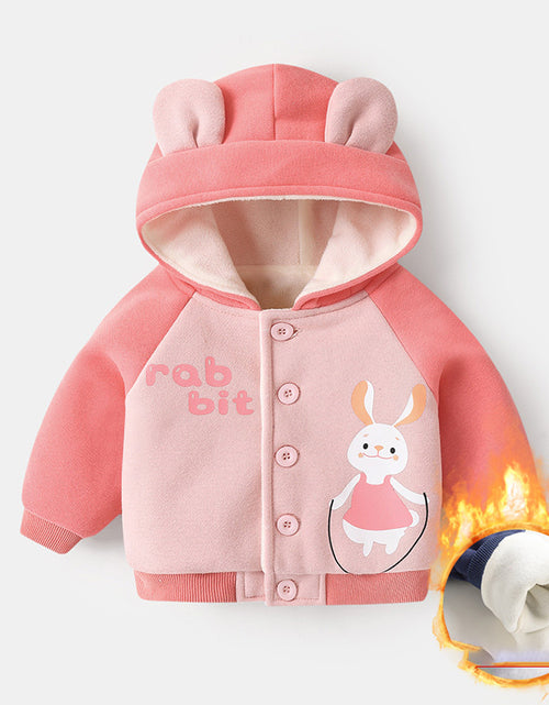 Load image into Gallery viewer, Baby Fleece Hooded Jacket for Boys and Girls Winter

