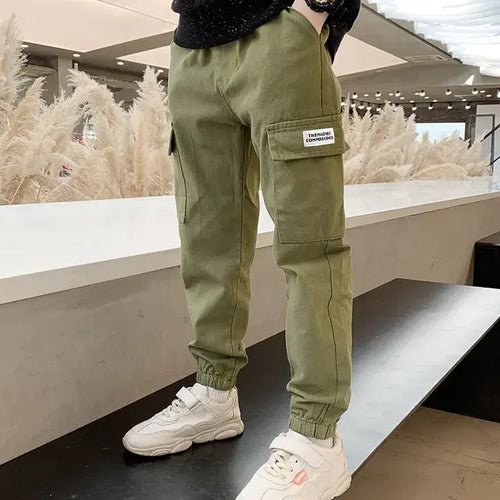 Load image into Gallery viewer, Boys Cargo Pants Spring Autumn
