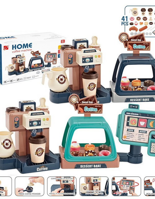 Load image into Gallery viewer, Kids Coffee &amp; Candy Machine Toy with Lights &amp; Sound
