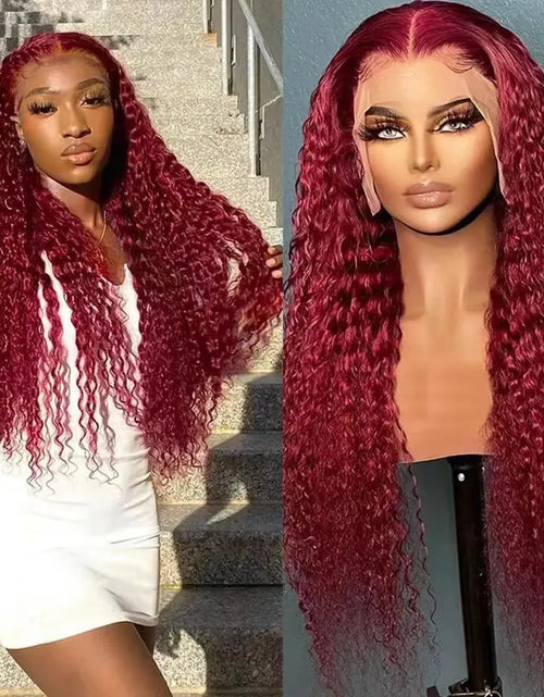 Load image into Gallery viewer, Long Curly Hair Front Lace Wig
