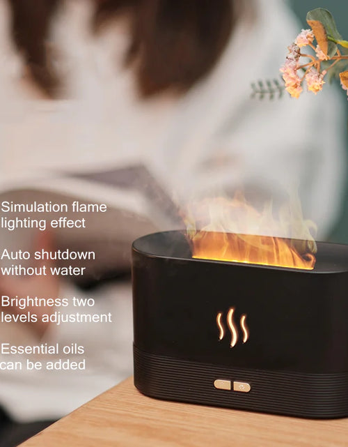 Load image into Gallery viewer, Flame Ultrasonic Aroma Air Humidifier
