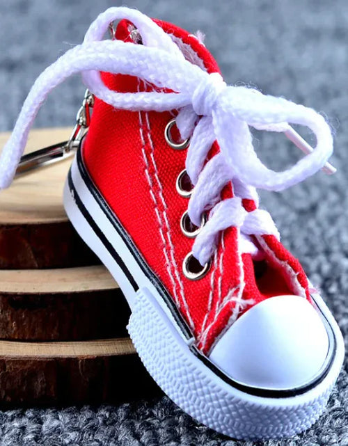 Load image into Gallery viewer, Mini Canvas Shoe Keychain
